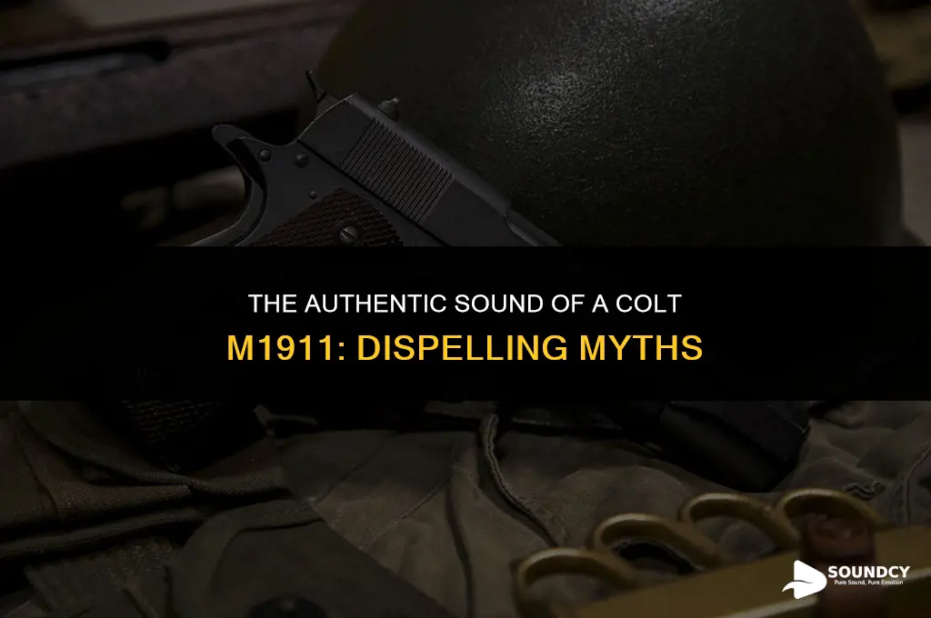 what a colt m1911 actually sounds like when fired