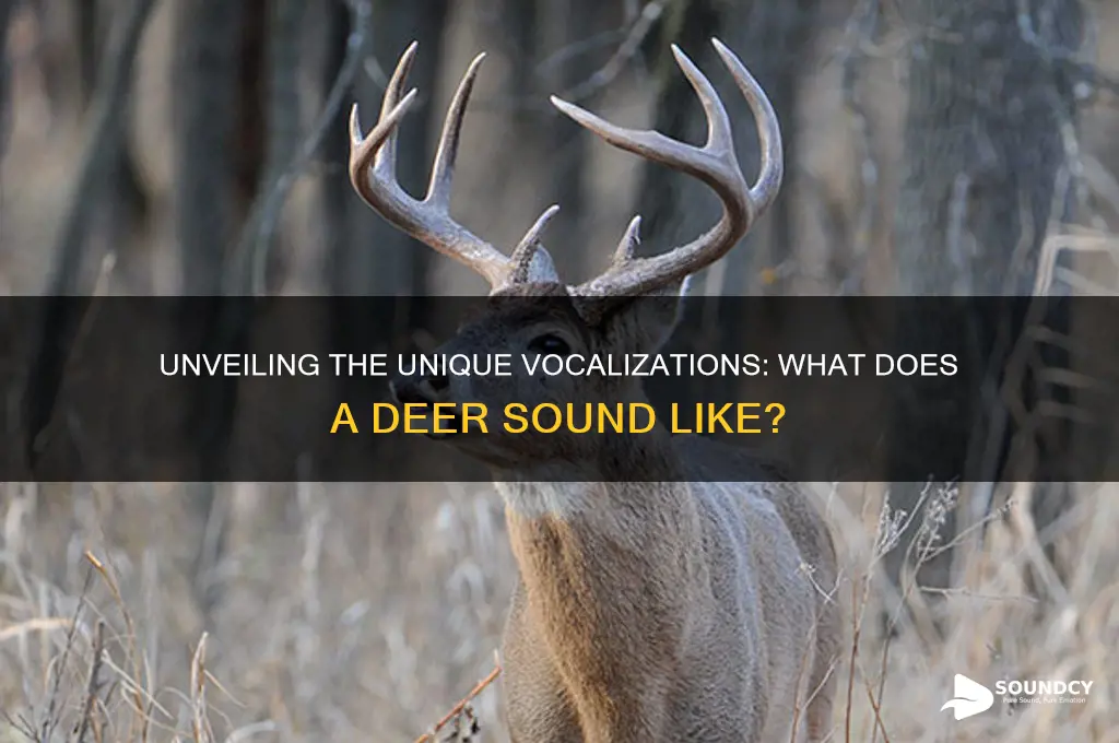 what a deer sounds like