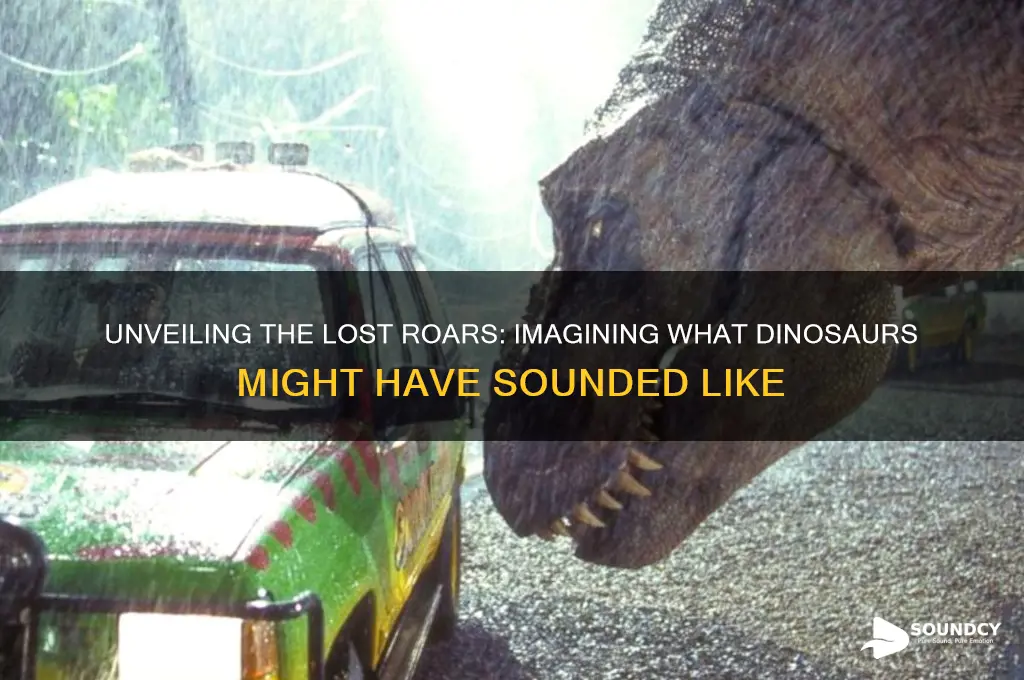 what a dinosaur sounds like