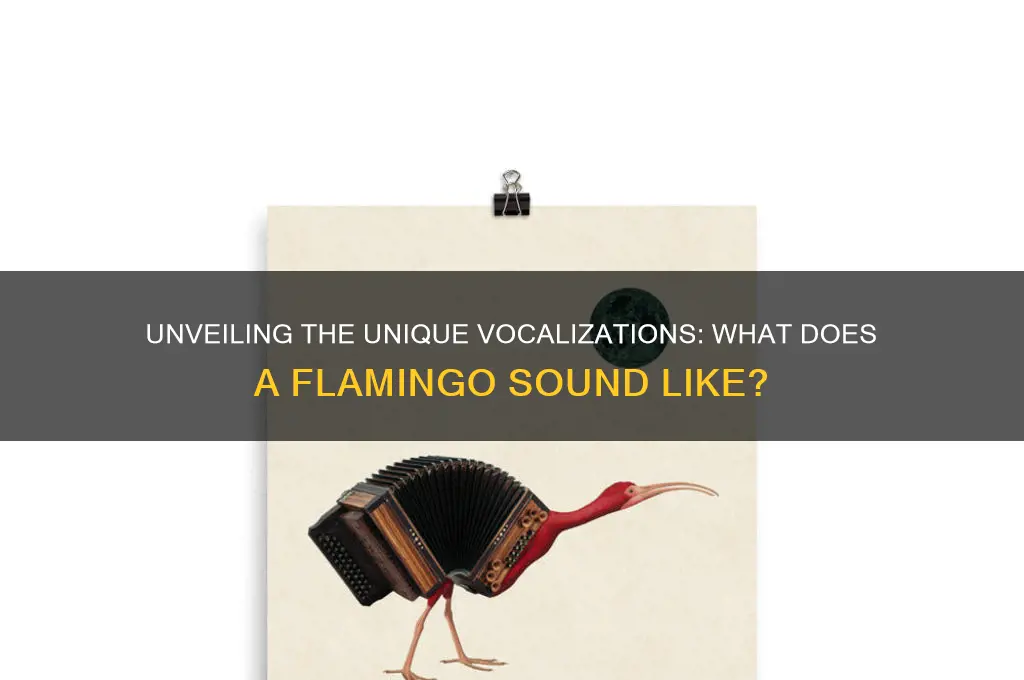 what a flamingo sounds like