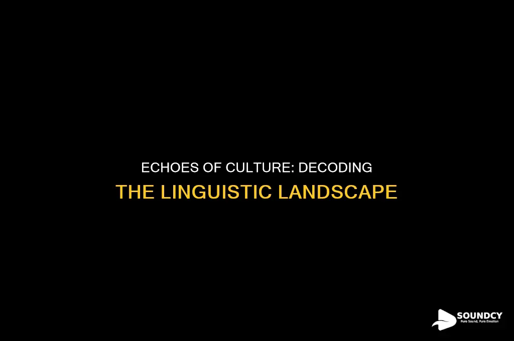 what a language sounds linguistic says about a culture