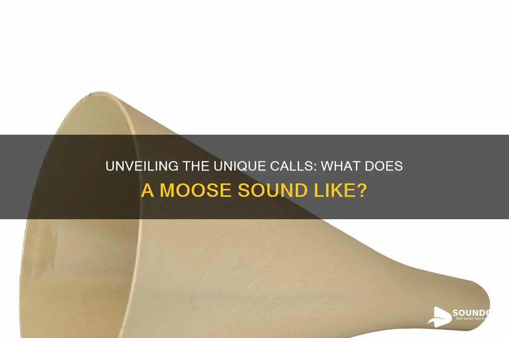 what a moose sound like