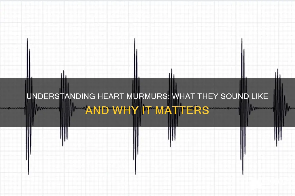 what a murmur sounds like