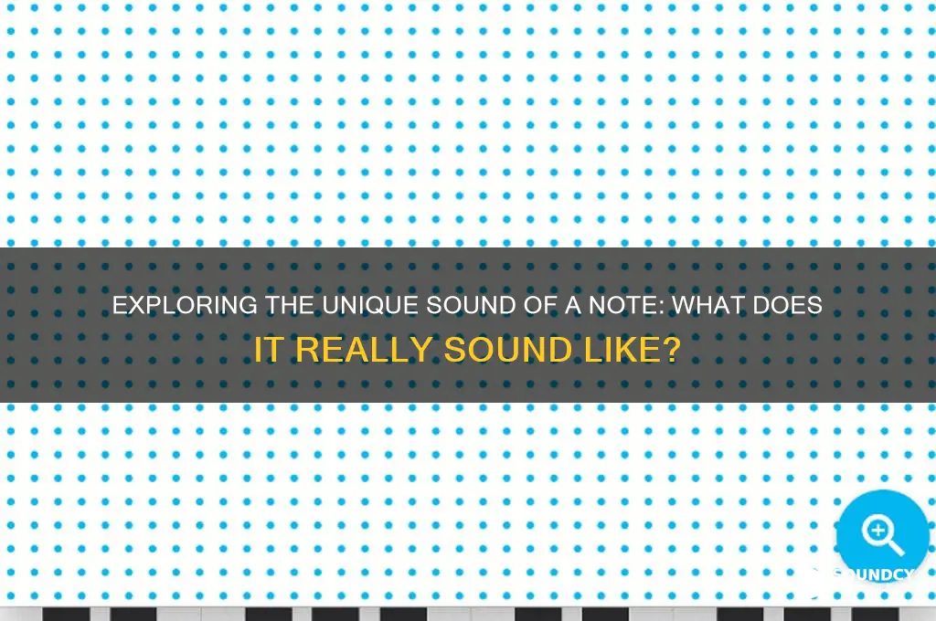 what a note note sounds
