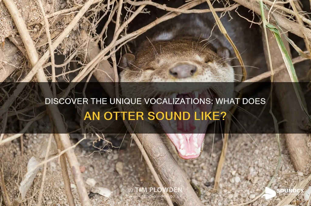 what a otter sounds like