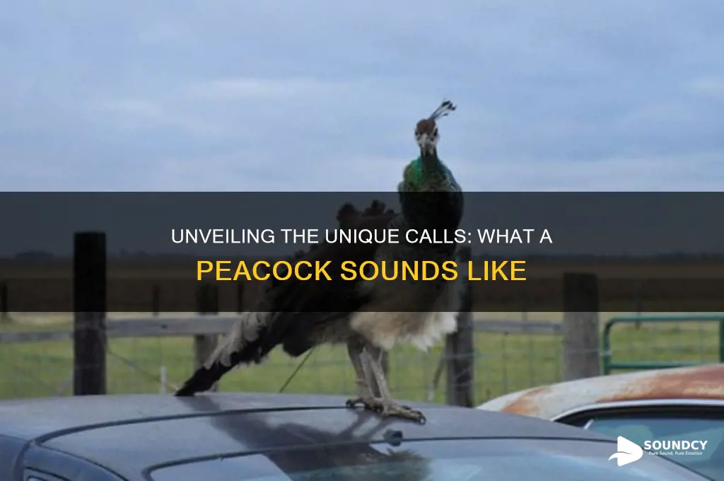 what a peacock sounds like