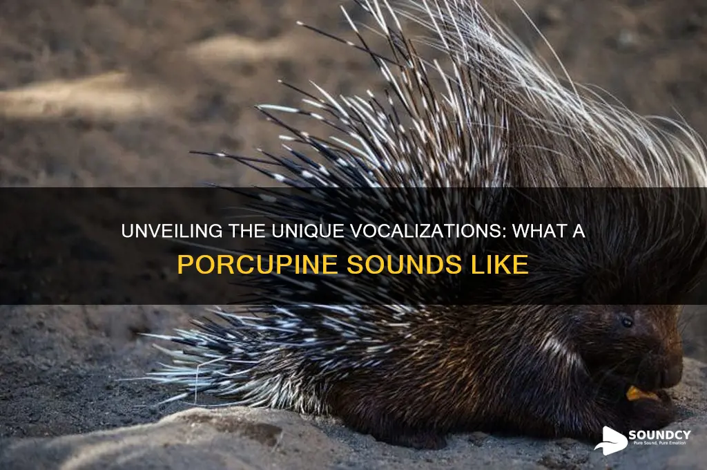 what a porcupine sounds like