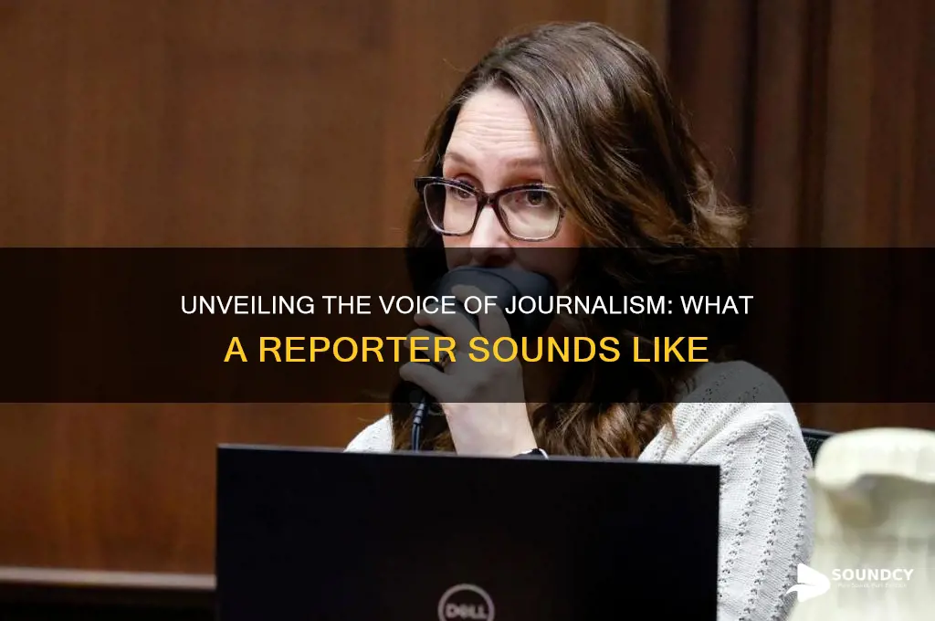 what a reporter sounds like