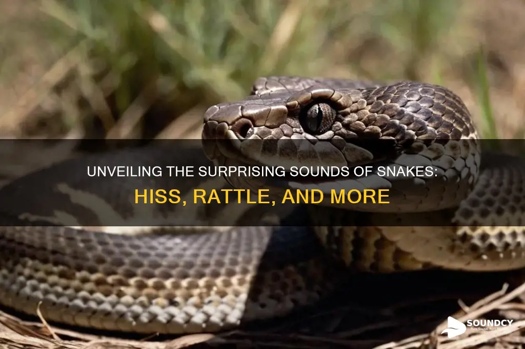 what a snake sounds like