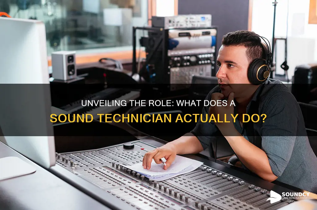 what a sound technician do
