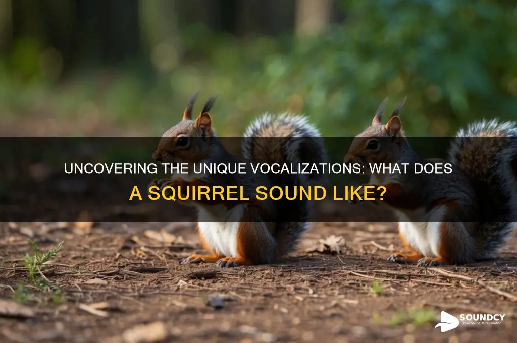what a squirrel sounds like