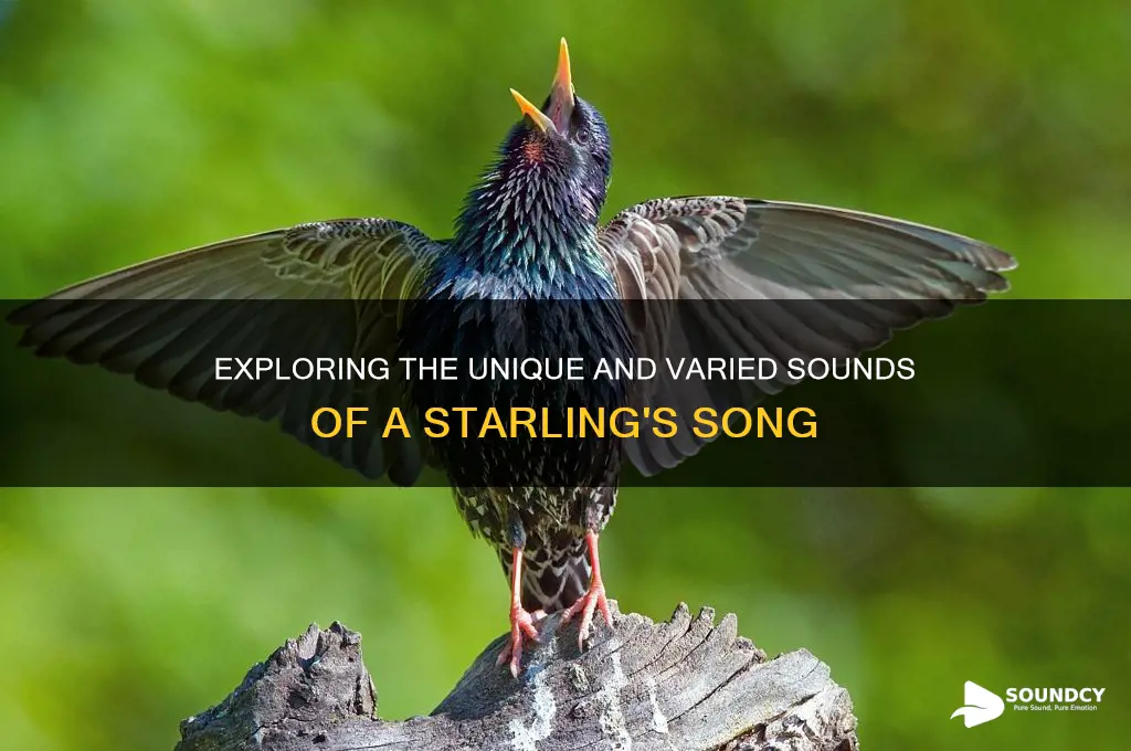 what a starling sounds like