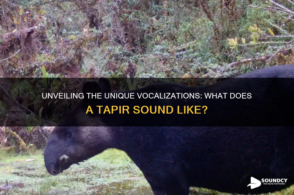 what a tapir sounds like