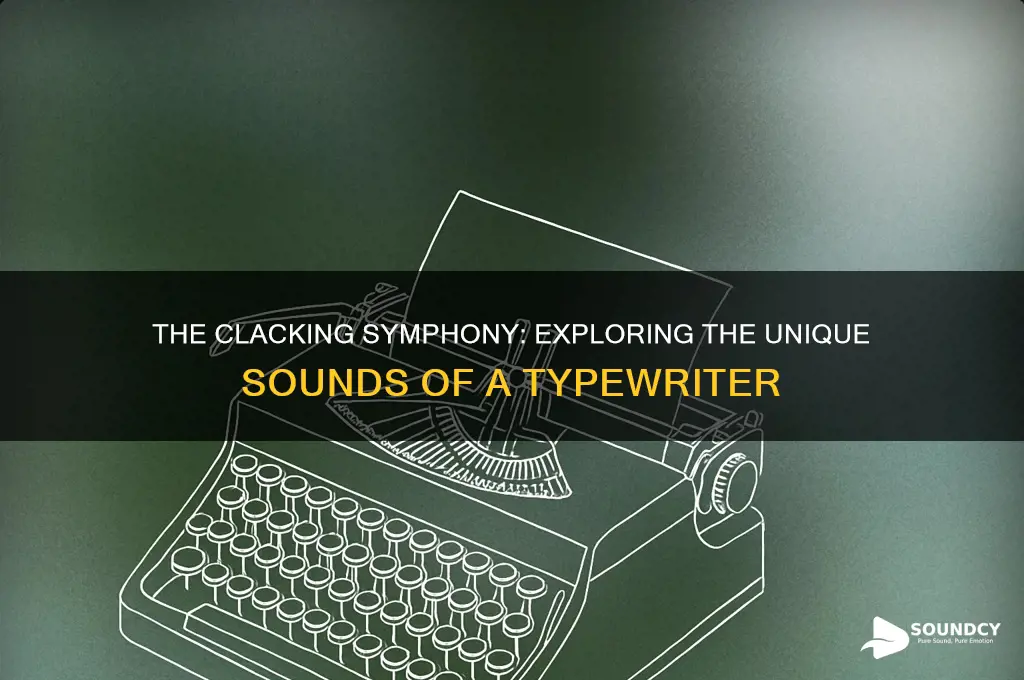 what a typewirter sounds like
