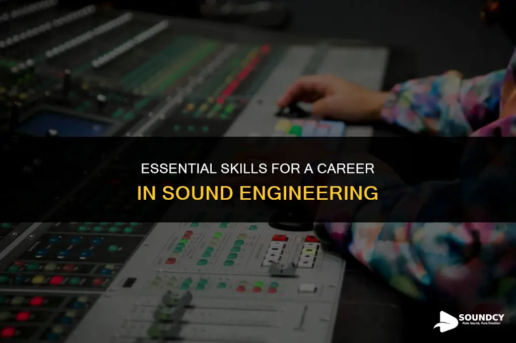 what abilities should a person have for sound engineering