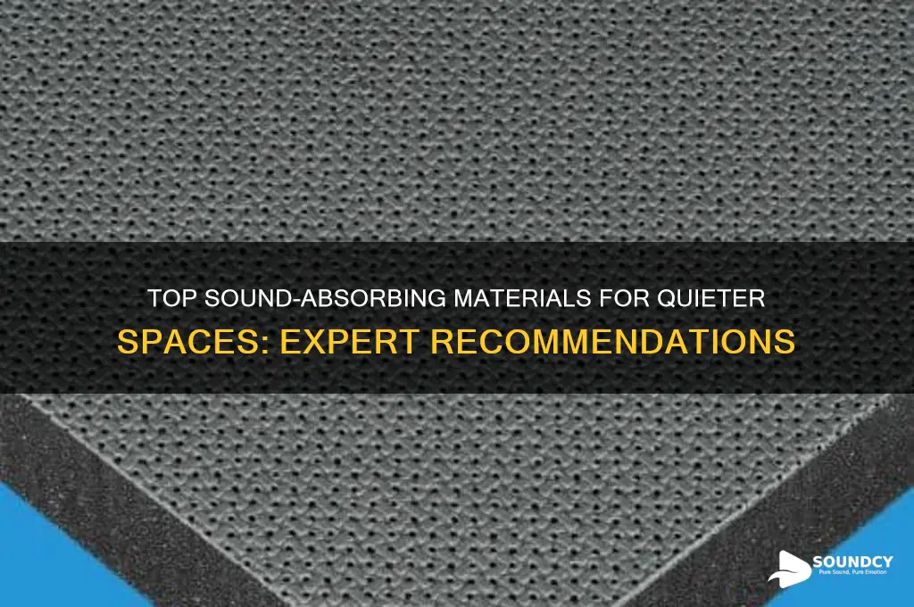 what absorbs sound the best