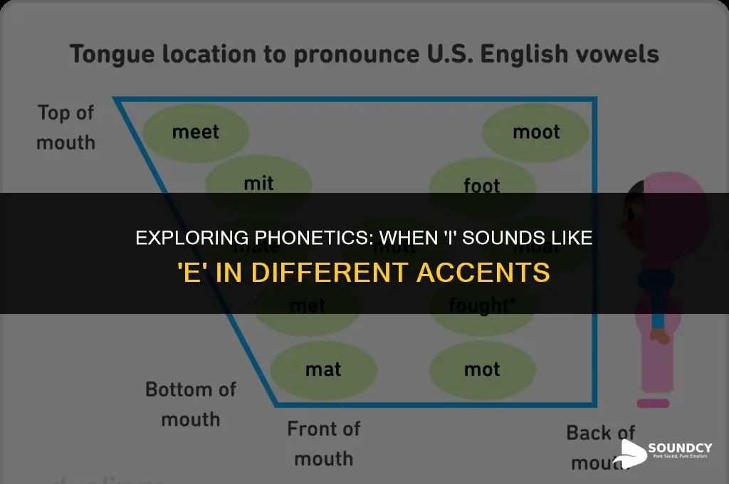 what accent does an i sound like a e