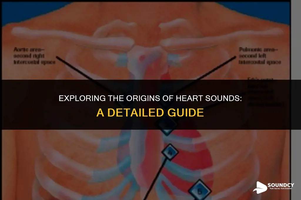 what actions create the first and second heart sounds
