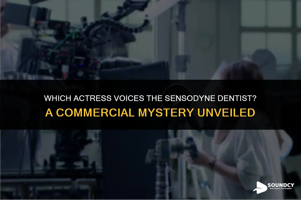 what actress sounds like the dentist on sensidyne commercial