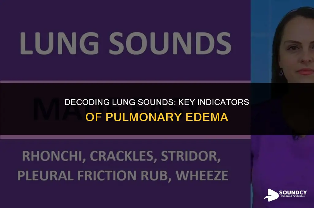 what adventitious lung sounds are significant for pulmonary edema