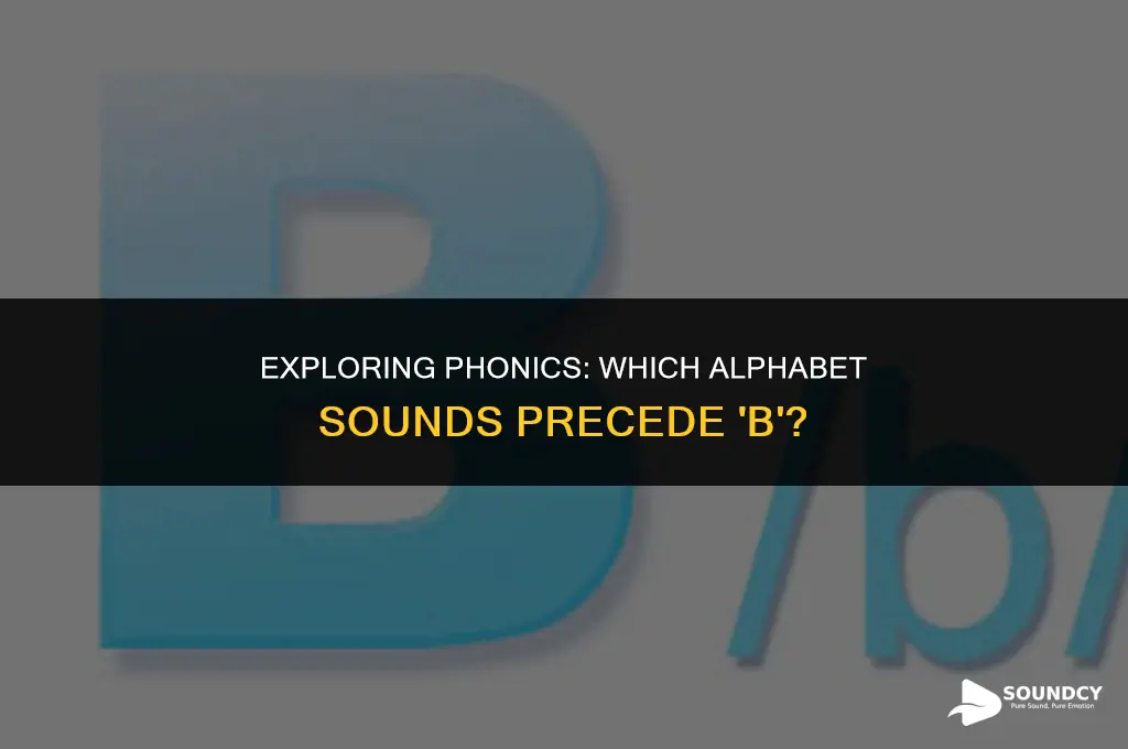 what alphapet make a sound in front of b