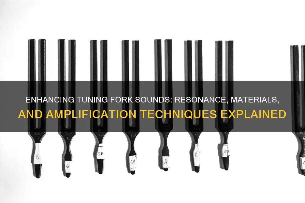 what amplifies tuning fork sounds