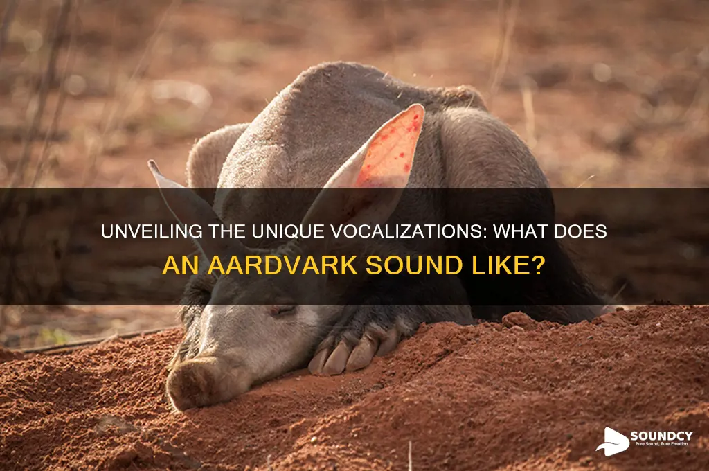 what an aardvark sounds like
