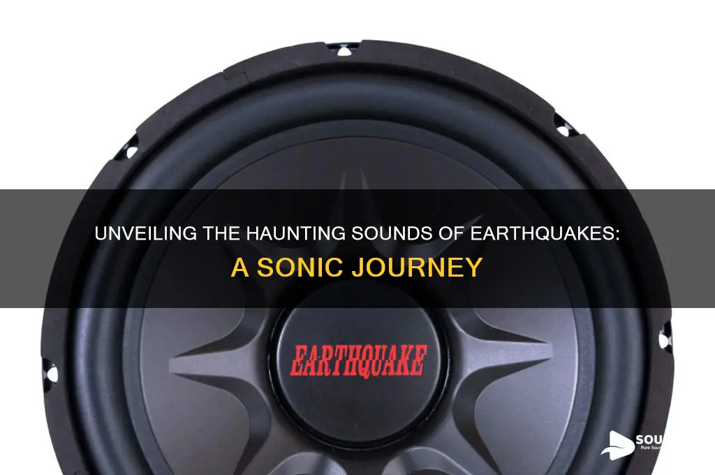 what an earthquake sounds like