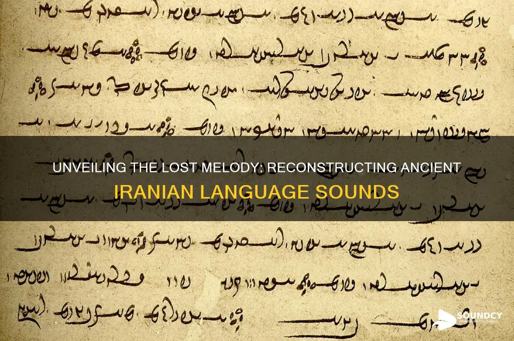 what ancient iranian sounded like