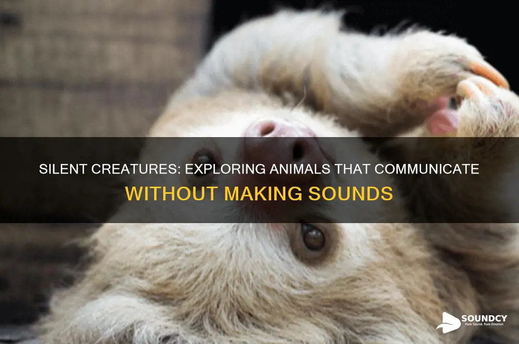 what animal has no sound