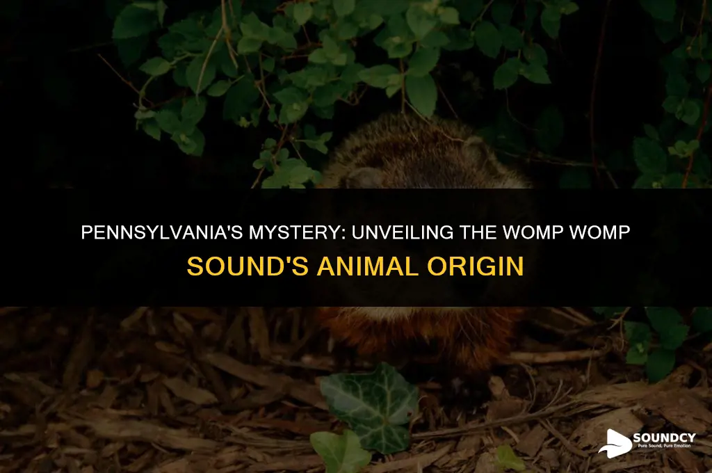 what animal in pennsylvania makes a womp womp sound