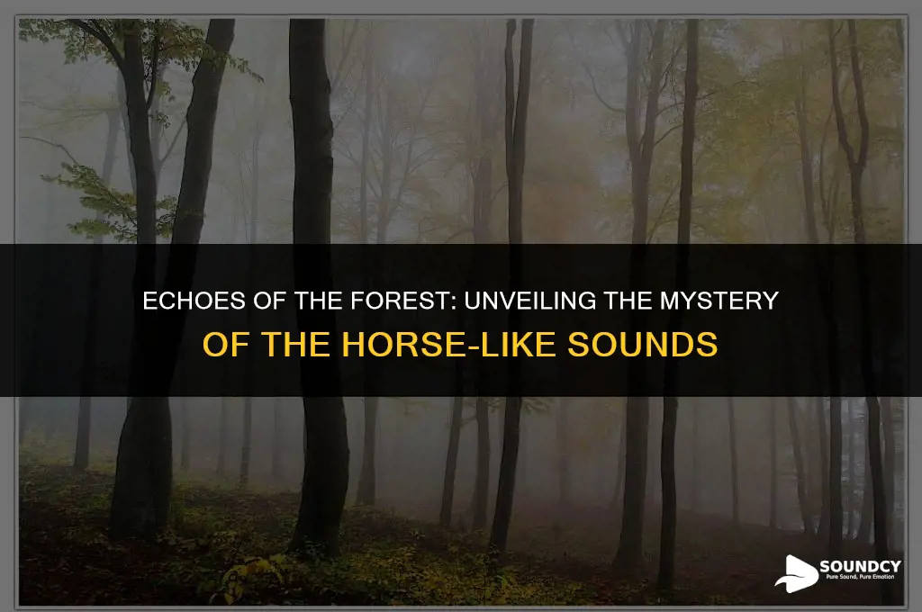 what animal in the woods sounds like a horse