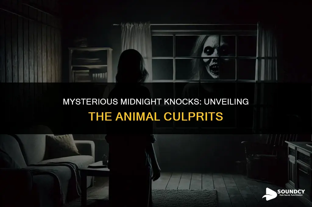 what animal makes a knocking sound at night outside