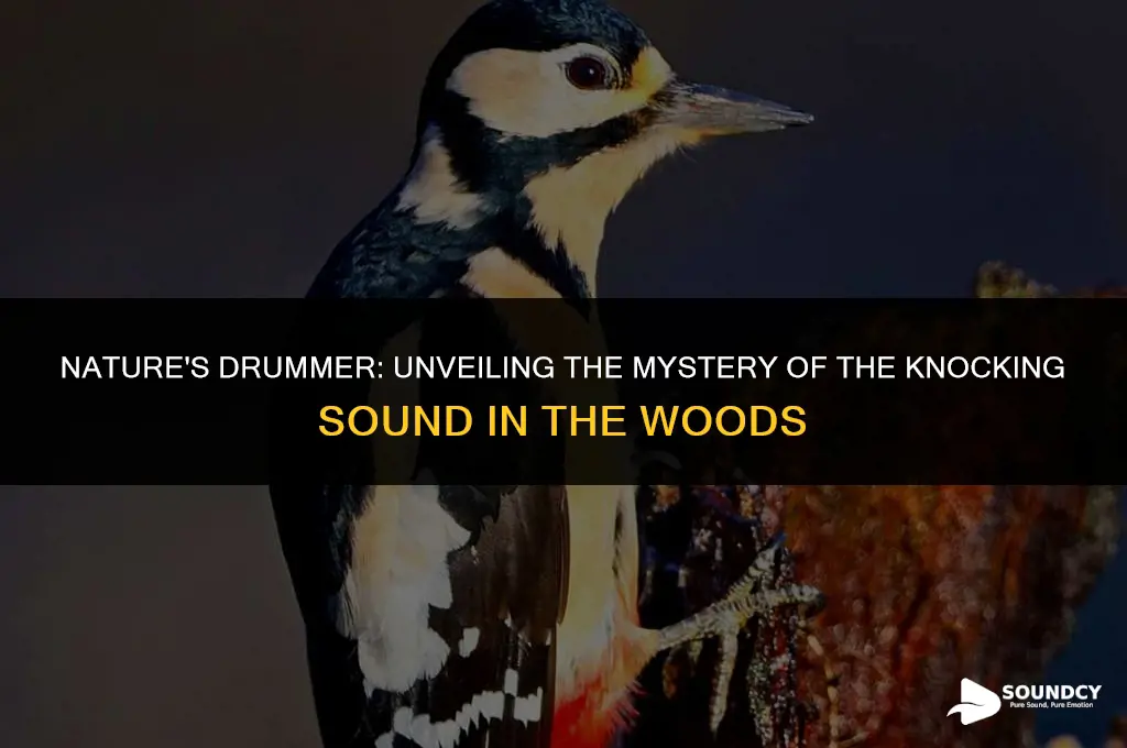 what animal makes a knocking sound in the woods