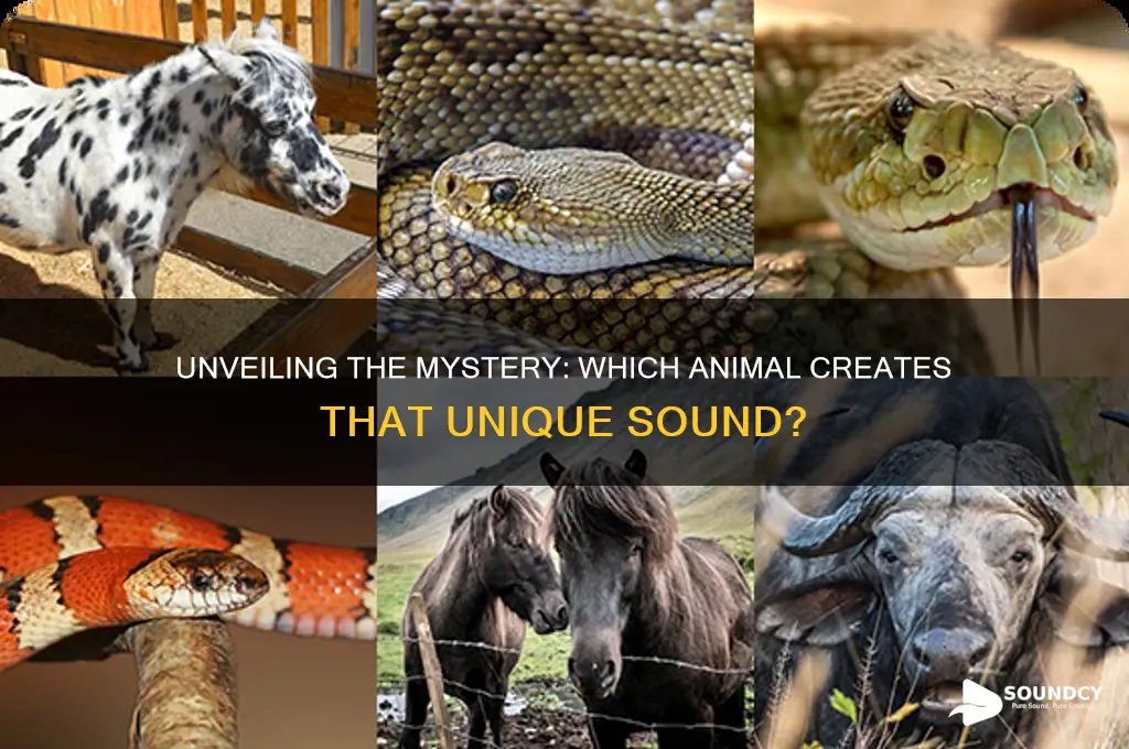 what animal makes a sound