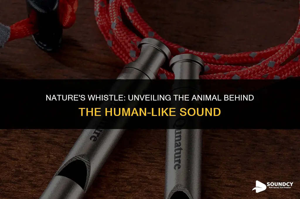 what animal makes a very human like whistling sound