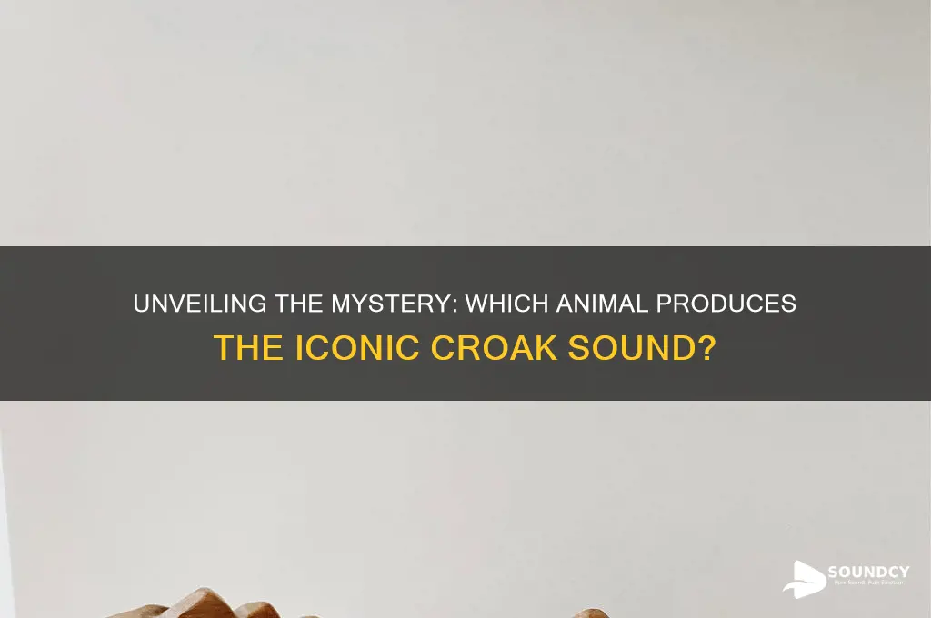 what animal makes croak sound