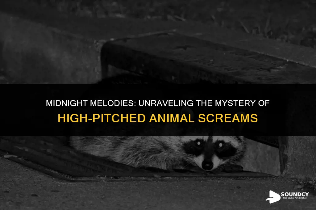 what animal makes high pitched screaming sound at night