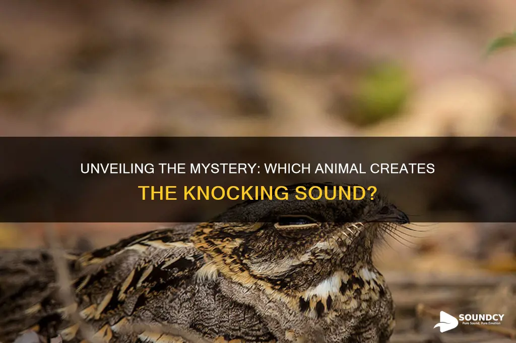 what animal makes knocking sound
