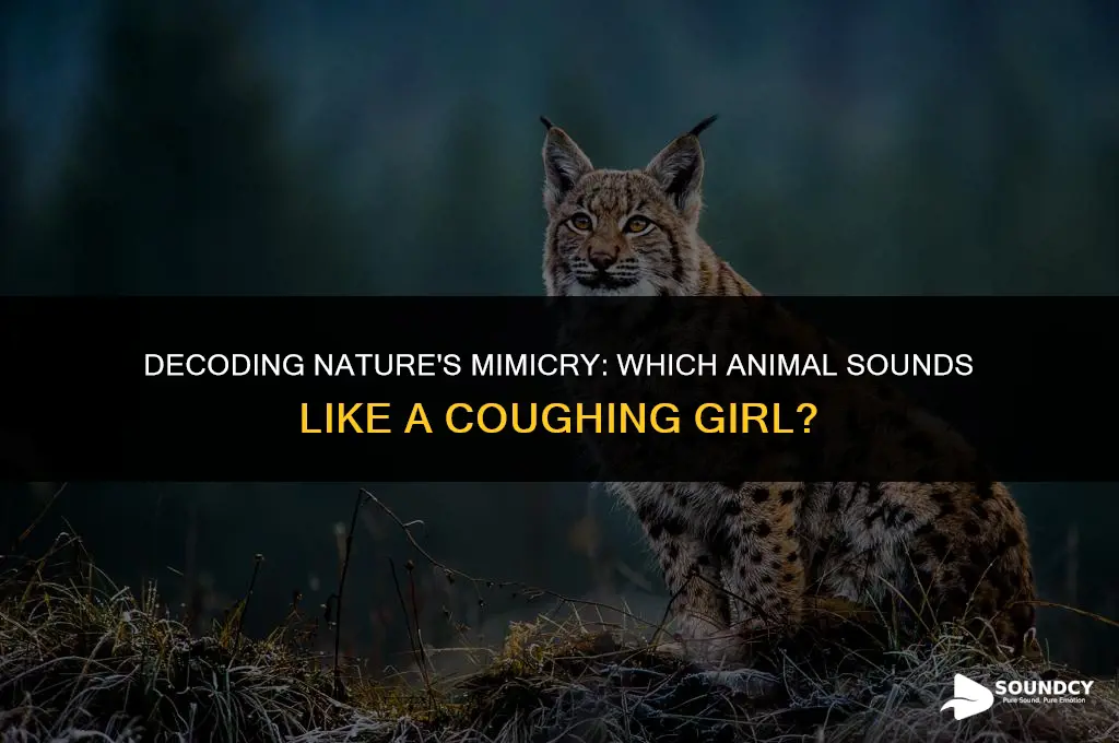 what animal makes the sound of a girl coughing