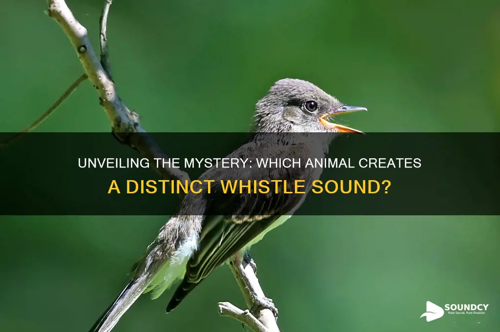 what animal makes whistle sound