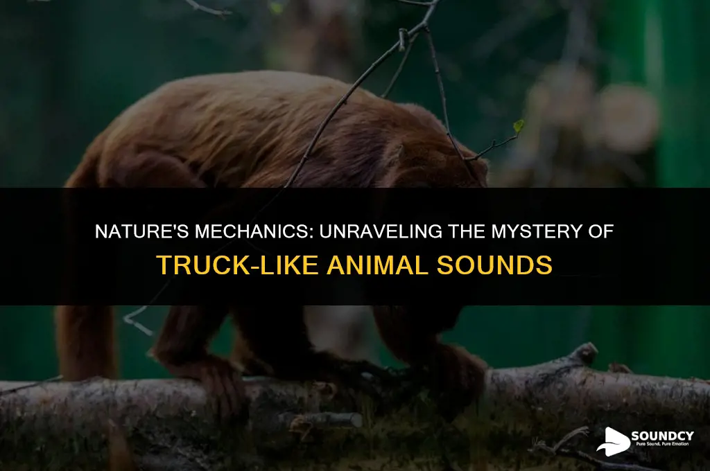what animal outside sounds like a truck enigine braking