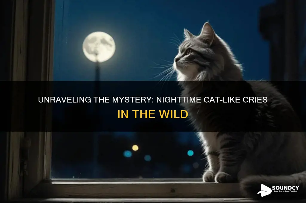 what animal sounds like a cat crying at night