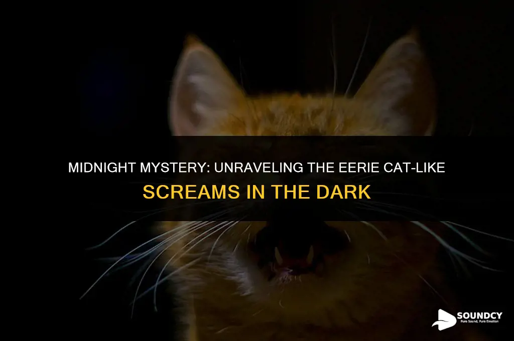 what animal sounds like a cat screaming at night