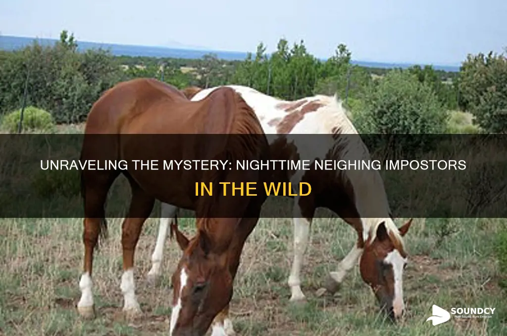 what animal sounds like a horse neighing at night