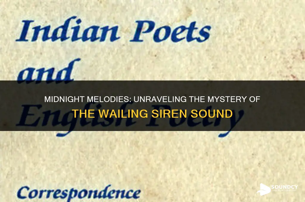 what animal sounds like a wailing siren at night