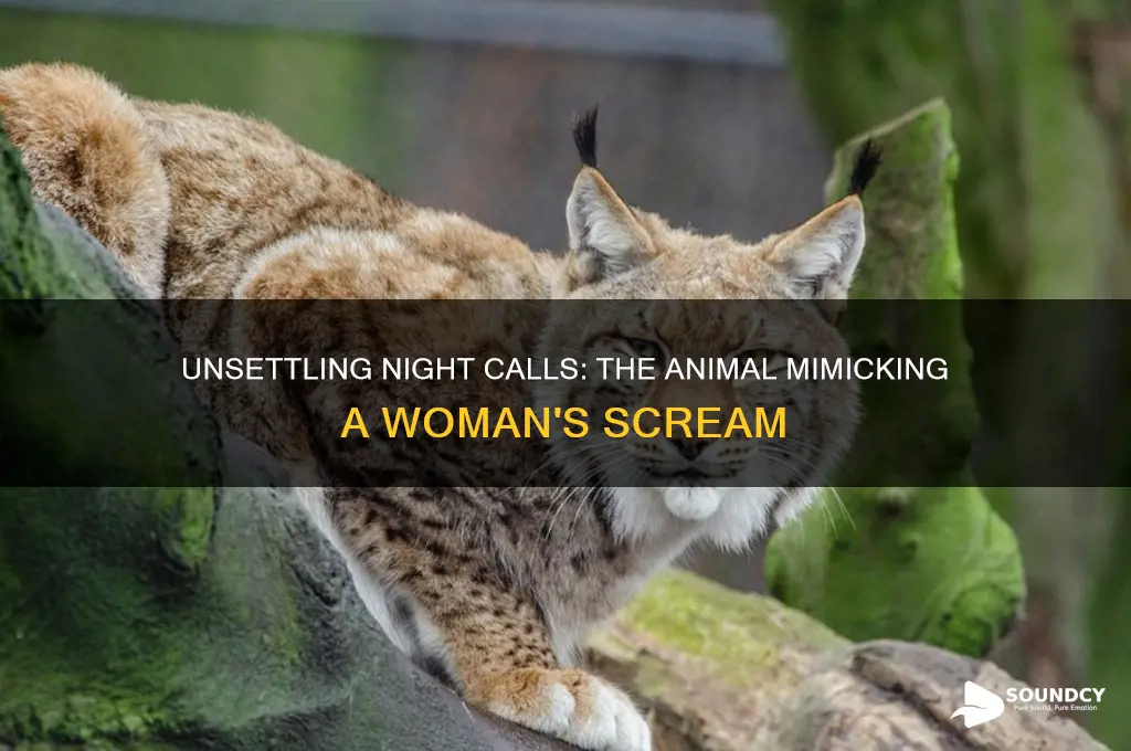 what animal sounds like a woman screaming at night