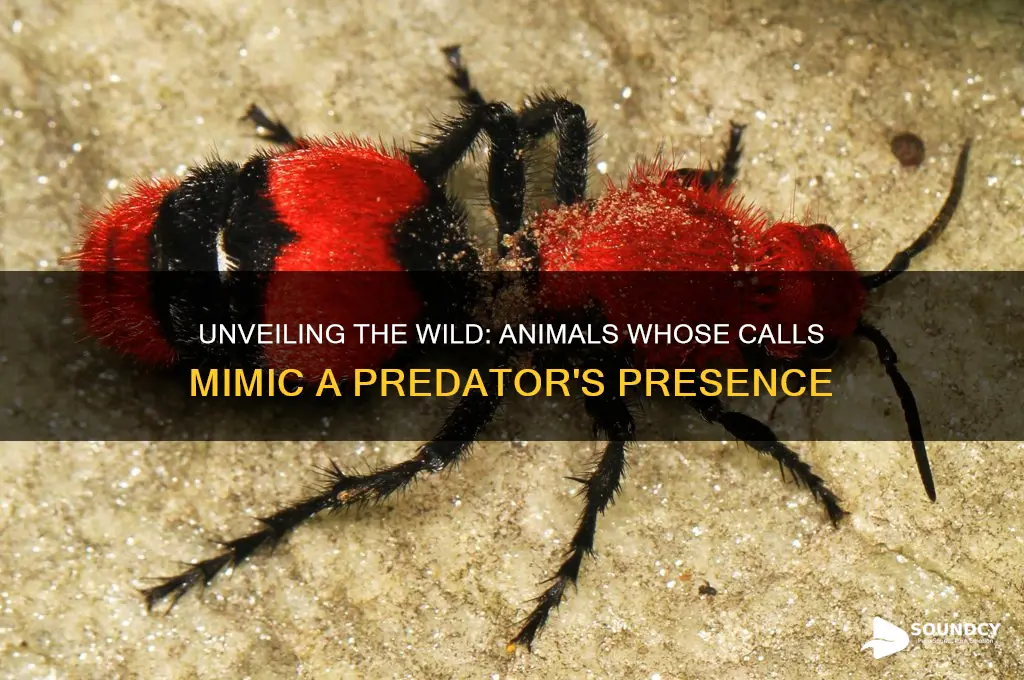what animal sounds like predator