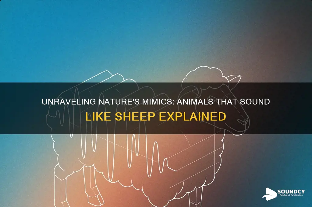 what animal sounds like sheep