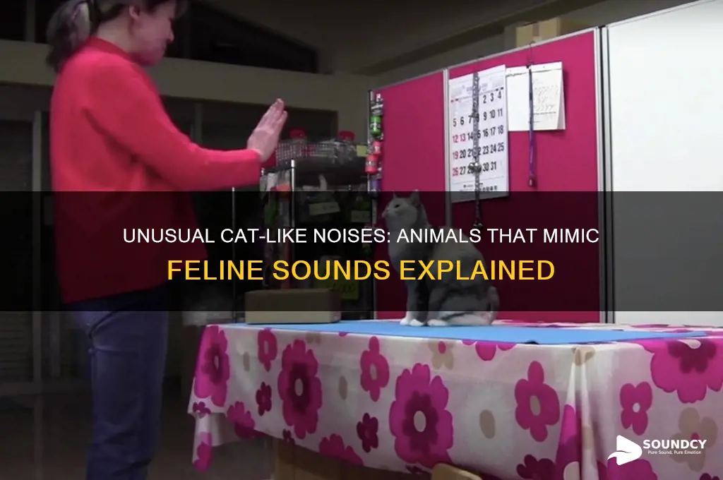 what animals make cat sounds